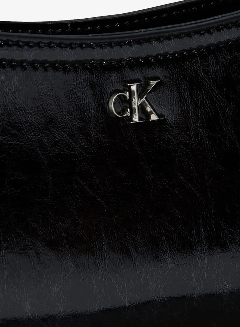 CALVIN KLEIN Monogram Metallic Small Shoulder Bag